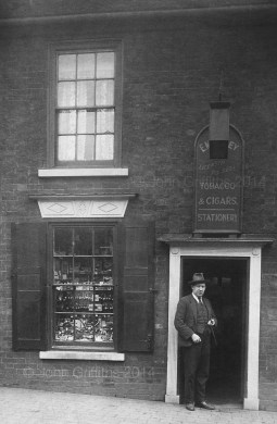 The shop c.1930 with Frank Richardson posing for the camera.