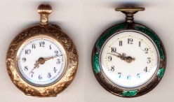 Emma's two watches, the gold one being used for Sundays only.