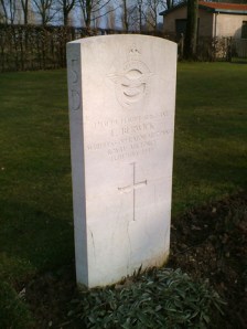 Edward's grave in Milan War Cemetery.