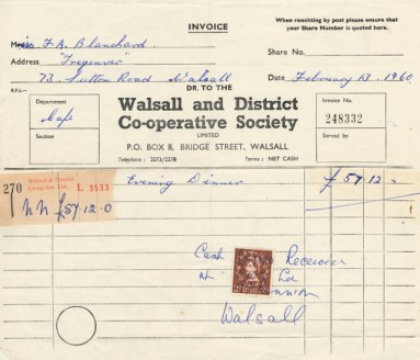 £57 12 shillings total.......how much divi' was that?