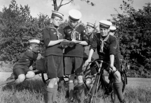 Another picture taken during filming on location in North Wales.