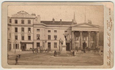 A carte de visite from the Bridge Studios showing The George c.1890. The Observer Offices referred to by Isiah Hopkins are also seen.