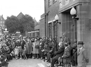Thomas Gwinnett addressing the members at the opening of the new dairy.