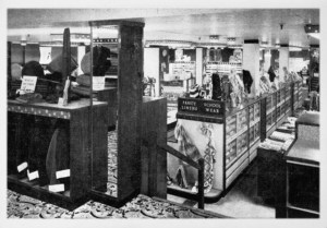 Bespoke tailoring department.