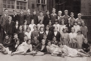 This photograph has been dated 1930 by my late mother and she should know as she is on it. Some of these pupils almost seem old friends to me as their names were frequently mentioned on a daily basis by my mother as I grew up.