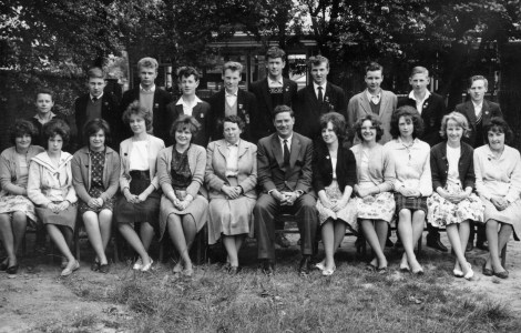 The Prefects 1961-62:- Back row, l-r, Colin O'Neill, yours truly, Vic Manley, Graham Worrall, Keith Turton, Graham Crook, Ken Tittley, Ken (or was it it Mick?) Robinson, David Clifft and Ron Smith. Seated, l-r, Maureen Ballinger, Diane Fellows, Joan Middleton, Maureen Harvey, Elaine Bond, Miss Prentice (Headmistress) Mr. Davies (Deputy Head), Susan Brittle, Margaret Ballinger, Dorothy Whitehouse, Margaret Phillips and Margaret Lester. Where did all this lot go? Haven't seen any of them in the 53 years since leaving!