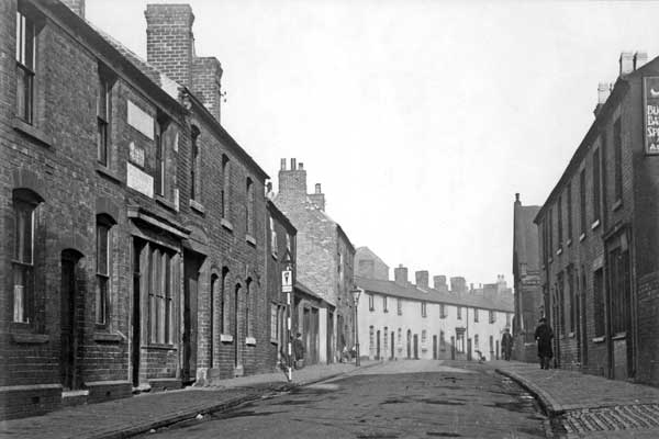 The Wisemore from the Stafford Street end, the Schools building can just be seen on the right.