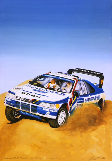Peugeot rally car