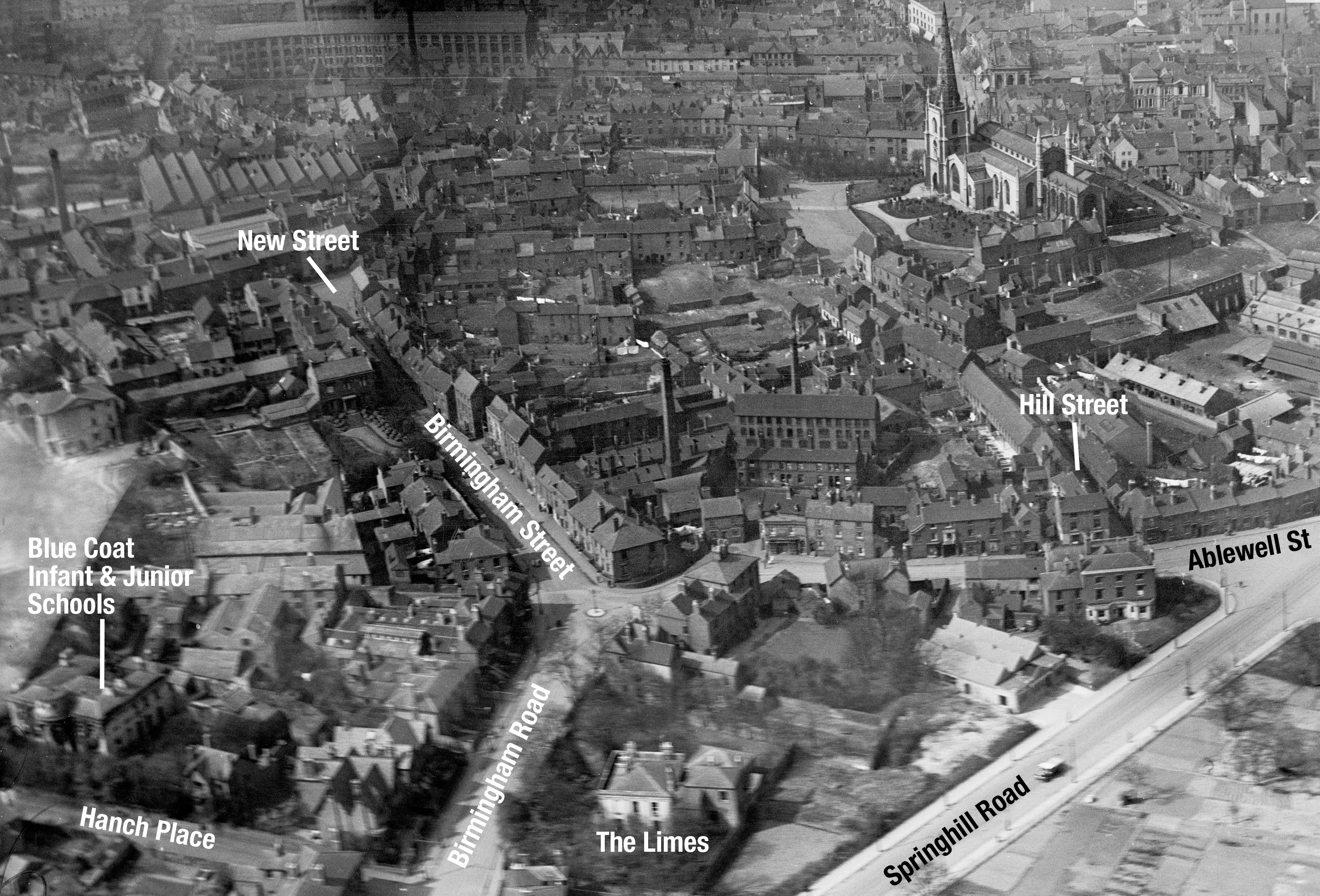 Birmingham St 1921 aerial